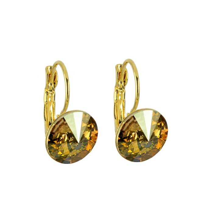 Rudos spalvos auskarai