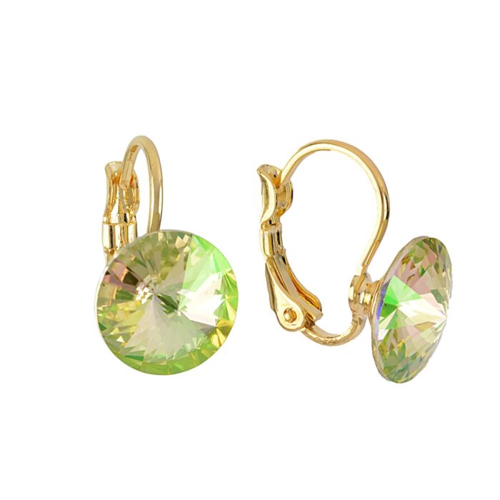 Žalsvo atspalvio auskarai