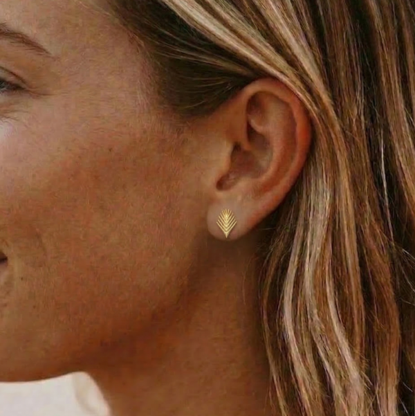 Auskarai "Palmės šakelės"