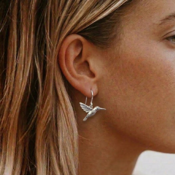 Auskarai "Kolibriai"