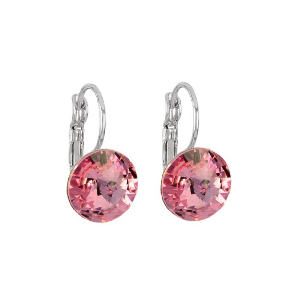 Rožinės spalvos auskarai