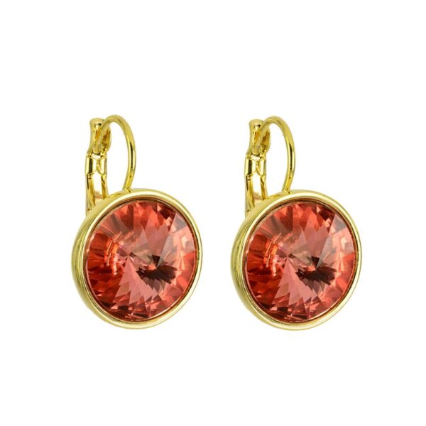 Rožinės spalvos auskarai