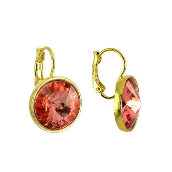 Rožinės spalvos auskarai