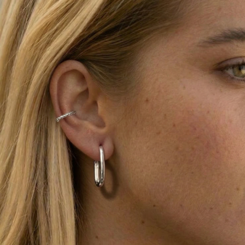 Ovalios formos rinkutės ir ear cuff