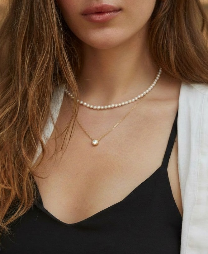 Pakabukas su balta akute